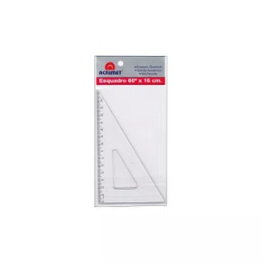 Esquadro Acrílico 60/30 x 16cm Acrimet