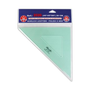 Esquadro Profissional Isósceles Sem Escala 26cm Ref. 2526 Trident