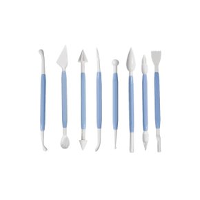 Estecas e Cortador Modelagem Kit C/ 08 Un Silver Chef