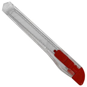 Estilete Estreito 9 Mm 120Bp Acrílico Cristal Vermelho Cis