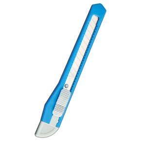 Estilete Estreito Plástico Azul ES04 Tilibra