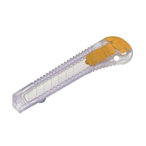 Estilete Largo 18 Mm 29Bp Acrílico Cristal Amarelo Cis