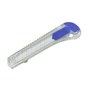 Estilete Largo 18 Mm 29Bp Acrílico Cristal Azul Cis