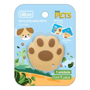 Estilete Mini Retrátil Portátil Cachorro Pets Tilibra