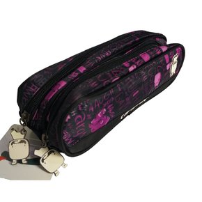 Estojo Duas Divisórias Roxo Toonix Dermiwil