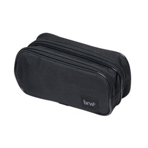 Estojo Escolar Duas Divisórias Preto BRW