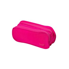 Estojo Escolar Duas Divisórias Rosa BRW