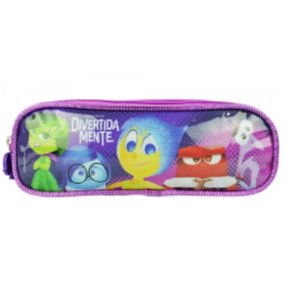 Estojo Escolar Três Divisórias Divertidamente Dermiwil