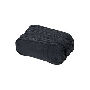 Estojo Escolar Três Divisórias Preto BRW