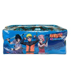 Estojo Escolar Uma Divisória Azul Naruto DAC