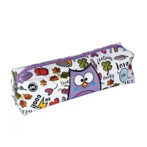 Estojo Uma Divisória Branco Bubu e As Corujinhas DAC