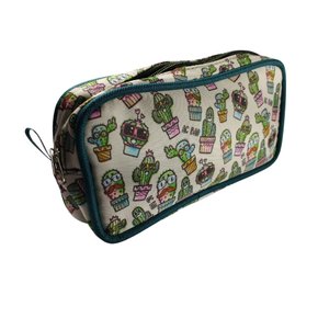 Estojo Uma Divisória Médio Cactus Ac Bag