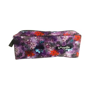 Estojo Uma Divisória Roxo Flores Le Vanille Tilibra