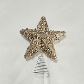 Estrela Ponteira de Árvore Champagne 15cm Matsumoto