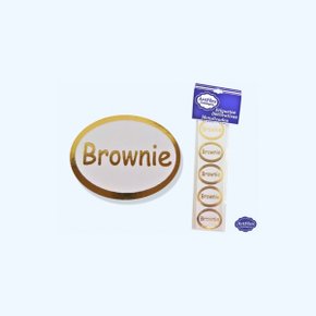 Etiqueta Brownie C/ 100 Unidades Artflex