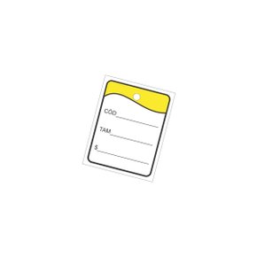 Etiqueta Confecção 30x38mm Amarelo C/ 1000 Unidades Etiqplast