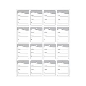 Etiqueta Confecção 30x38mm Prata C/ 1000 Unidades Etiqplast