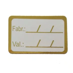 Etiqueta Data Fabricação/Validade Quadrada Artflex C/ 100 Unidades Cód. 306