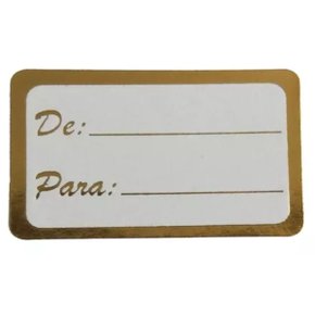 Etiqueta Presente De Para C/ 100 Unidades