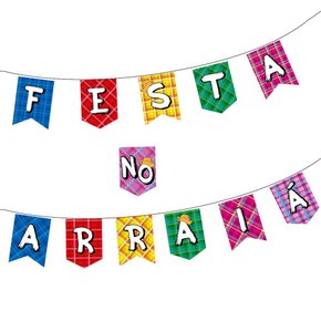Faixa Decorativa Festa No Arraiá Regina
