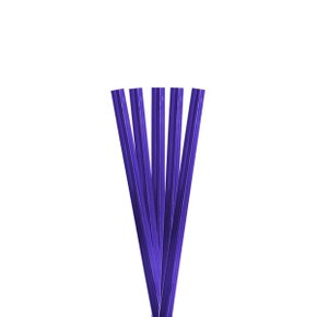 Fecho Prático Metalizado 100 Unidades Azul 11cm Cromus