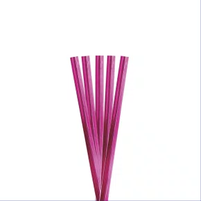 Fecho Prático Metalizado 100 Unidades Pink 11cm Silver