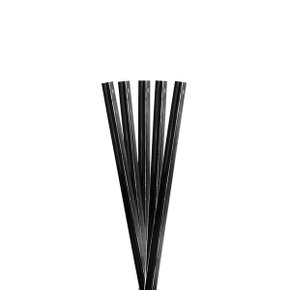 Fecho Prático Metalizado 100 Unidades Preto 30cm Cromus