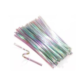 Fecho Prático Nacarado Furta Cor 11cm C/ 100un SilverPlastic