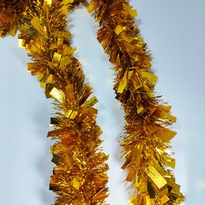 Festão Metaloide Dourado 9cm X 2m Natalino Global