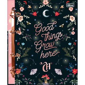 Fichário Argolado Colegial Capricho Flores E Lua Tilibra