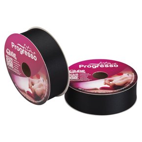 Fita Cetim 38mm Preto Cor 219 C/ 50mt Progresso