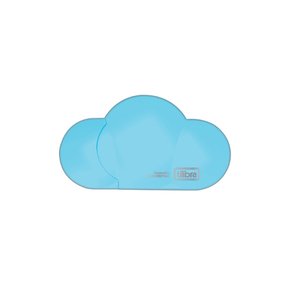 Fita Corretiva Branca 5Mm X 6 M Formato Nuvem Azul Tilibra