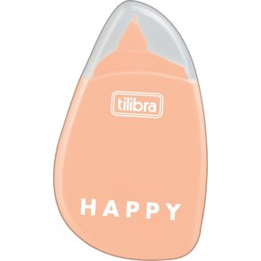 Fita Corretiva Branca 5Mm X 6 M Laranja Claro Happy Tilibra