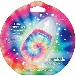 Fita Corretiva Branca 5Mm X 5 M Tie Dye Good Vibes Tilibra