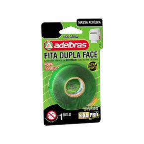 Fita Dupla Face Massa Adesiva Adelbra