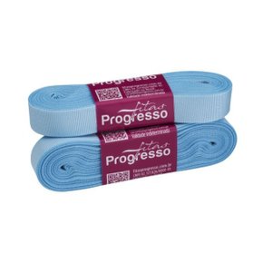Fita Gorgurão 15mm Azul Bebê Cor 212 Rolo 40 Metros Progresso