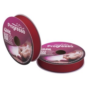 Fita Gorgurão 22mm Vermelha Cor 209 Rolo 40 Metros Phfit