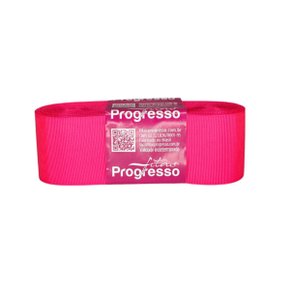 Fita Gorgurão 38mm Rosa Cítrico Cor 279 Rolo 40 Metros Progresso