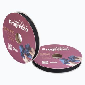 Fita Gorgurão Laço 10mm Preta Cor 219 Phfit Rolo 40metros
