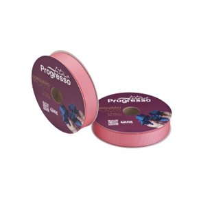 Fita Gorgurão Laço 22mm Rosa Claro Cor 206 Rolo 40 Metros Progresso