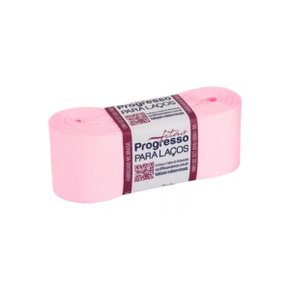 Fita Gorgurão Laço 38mm Rosa Claro Com 50m Progresso