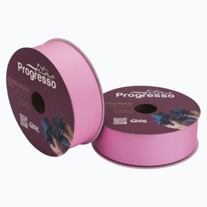 Fita Gorgurão Laço 38mm Rosa Iogurte Cor 1365 Rolo 40m Ph