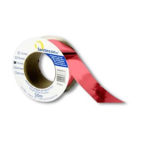 Fita Metaloide 15mm Vermelha com 50m LA