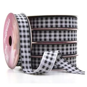 Fita Xadrez Preta 22mm Xt005 Cor 219 Phfit Rolo 10 Metros