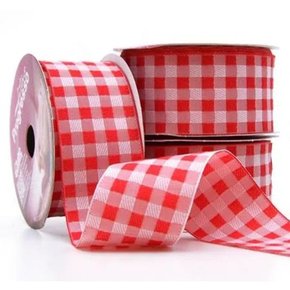Fita Xadrez Vermelha 38mm Xt009 Cor 209 Phfit Rolo 10m