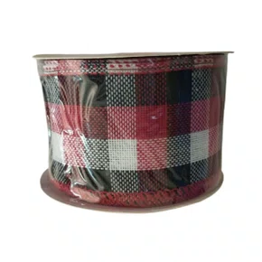 Fita Xadrez Vermelha/Preta 63mm 1923009 Rolo 9,14m Cromus