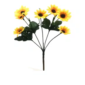 Flor Girassol com 5 Galhos e 5 Florzinhas - Bella Garden