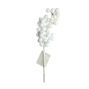 Flor Natalina Cereja Branca 1591594 Cromus