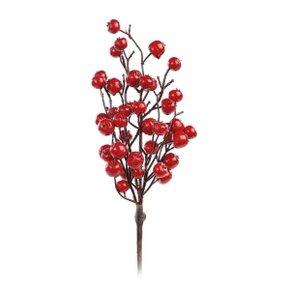 Flor Natalina Cereja Vermelha Ref 1016634 Cromus