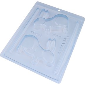 Forma Acetato Silicone Coelho Pulando Cód.10135 BWB